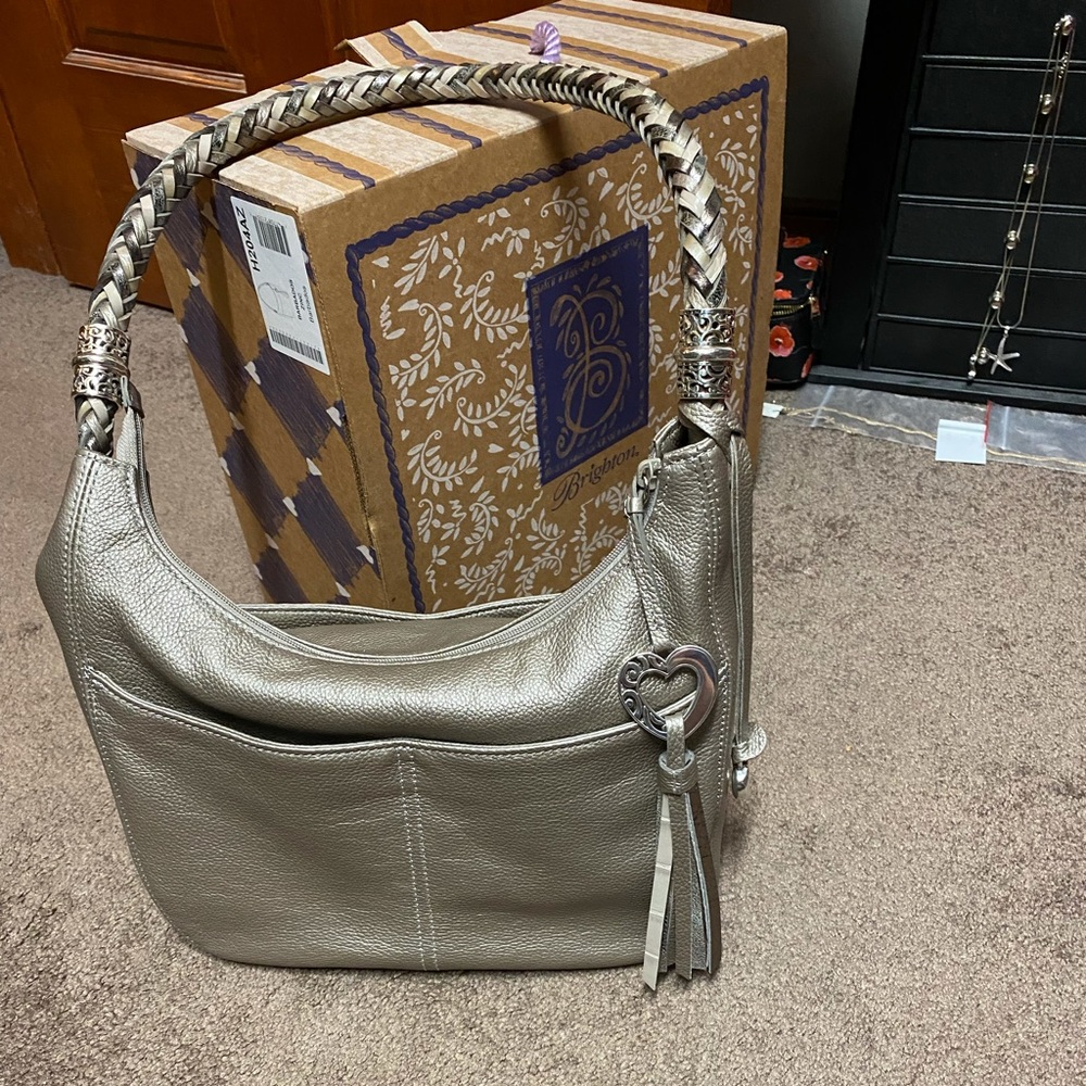 Brighton Barbados Bag Zinc Pearl